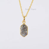 Ethiopian Opal Copper Necklace - 925 Silver - Handmade Pendant Necklace - 8x15mm - Fashion Jewelry - Gift For Besties - Jewelry For Sister